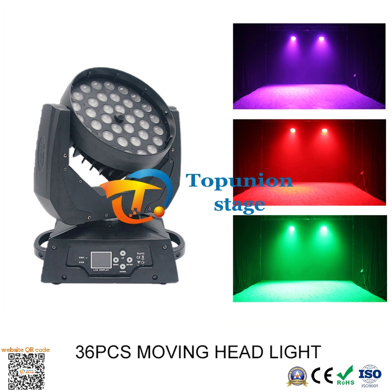 Rotating Atmosphere Light 36PCS Bead Beam LED Special Effect Dyed Moving Head Light