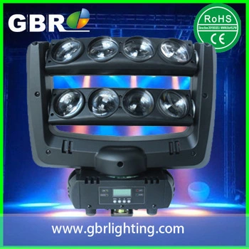 Gbr LED iluminação de palco Moving Head Beam 8X10W cada RGBW 4em1 LED Spider Light