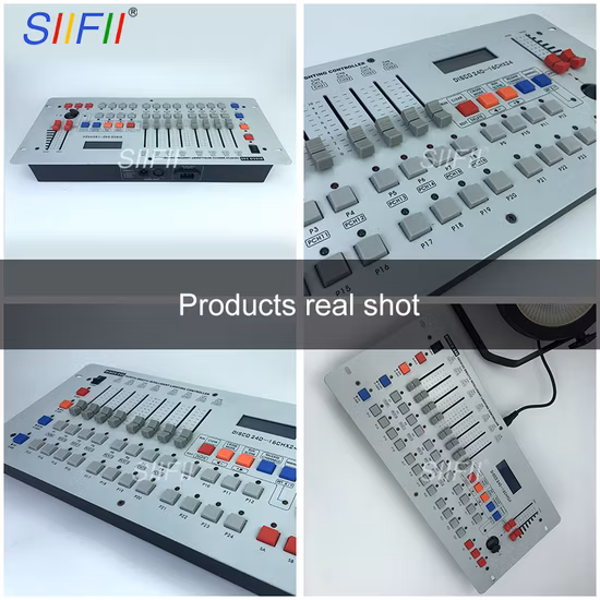 Iluminação de discoteca Console DMX Equipamento de palco para DJ DMX 240 Controlador