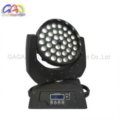 LED RGBW 4 em 1 de alta potência de 36 * 10 W com função de zoom Moving Head Light